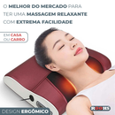 Almofada Encosto Massageadora Movimentos Shiatsu Infravermelho Linha Premium