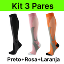 Kit 3 Pares de Meias de Compressão